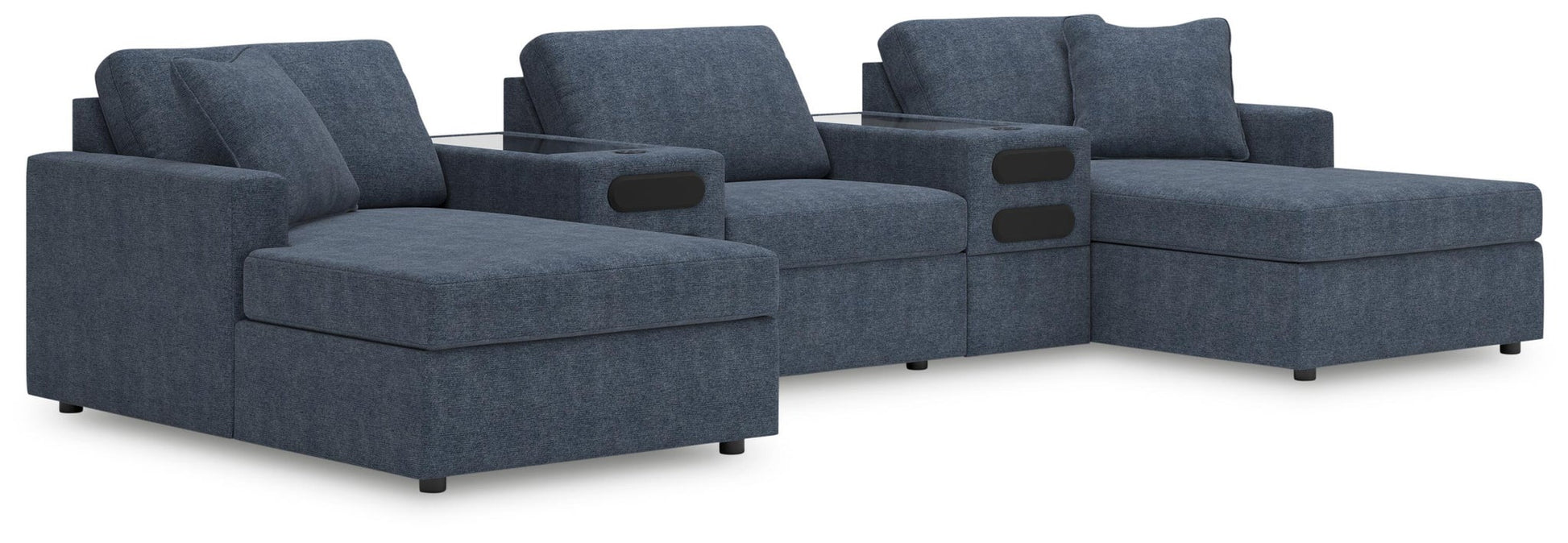 Modmax 5-Piece Double Storage Chaise Sectional with Audio Consoles Signature Design by Ashley®