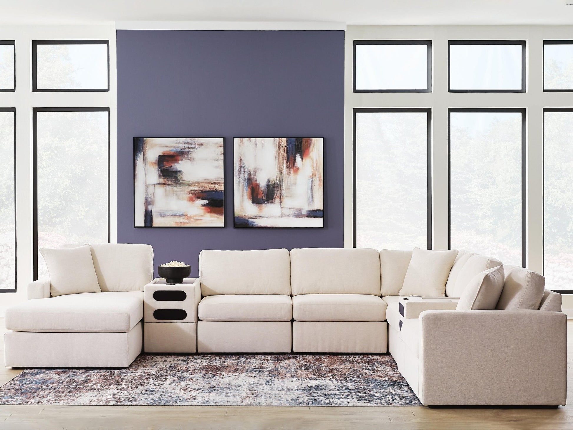 Modmax 8-Piece Sectional with Storage Chaise and Audio Consoles Signature Design by Ashley®