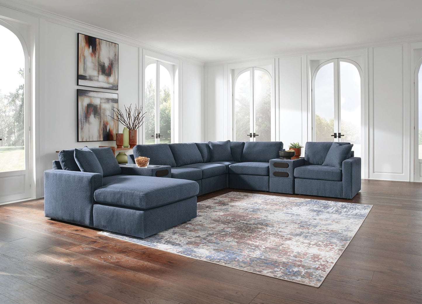 Modmax 8-Piece Sectional with Storage Chaise and Audio Consoles Signature Design by Ashley®