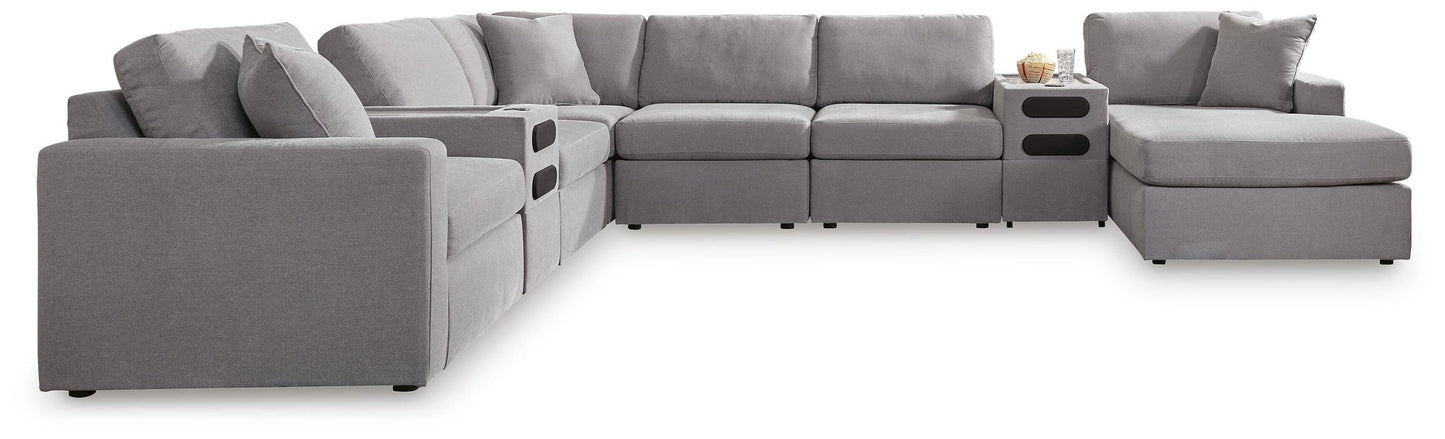 Modmax 8-Piece Sectional with Storage Chaise and Audio Consoles Signature Design by Ashley®
