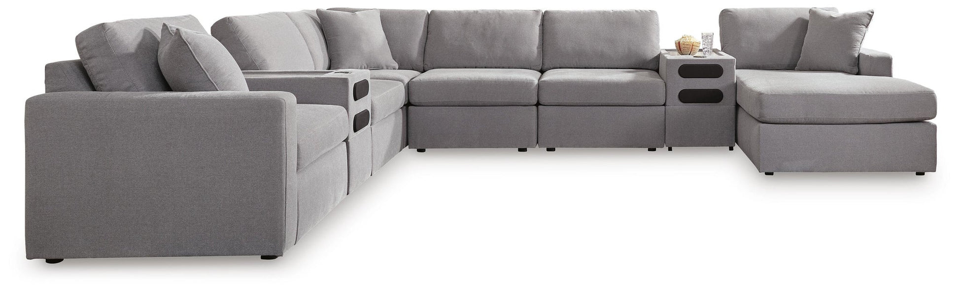Modmax 8-Piece Sectional with Storage Chaise and Audio Consoles Signature Design by Ashley®