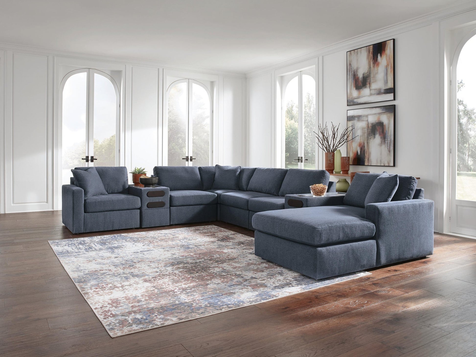 Modmax 8-Piece Sectional with Storage Chaise and Audio Consoles Signature Design by Ashley®