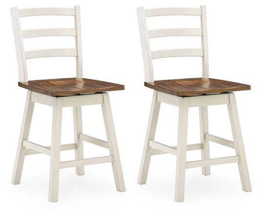 Brinfern Swivel Stool (2/CN) Signature Design by Ashley®