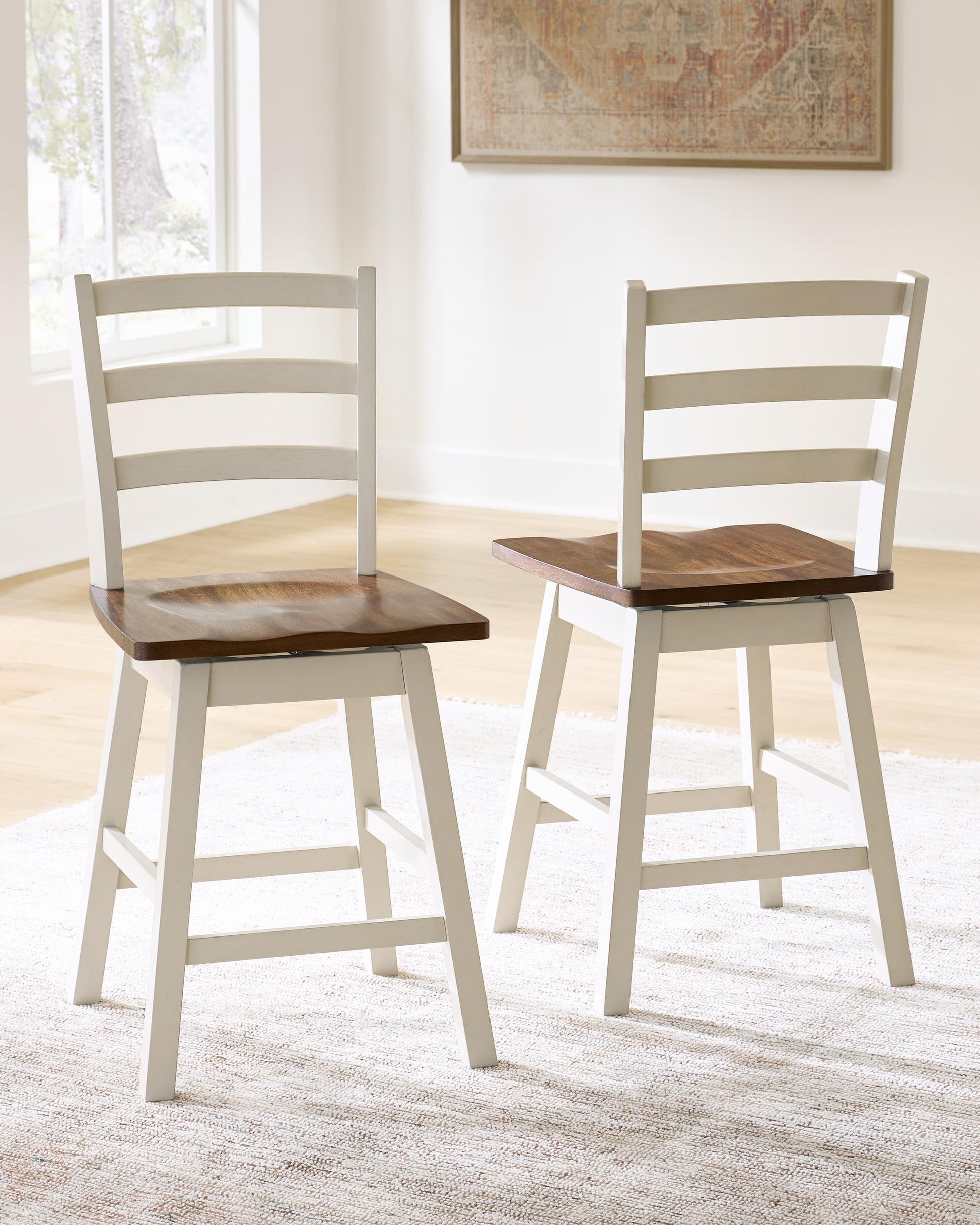 Brinfern Swivel Stool (2/CN) Signature Design by Ashley®