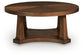 Rustic Plains Round Cocktail Table Signature Design by Ashley®