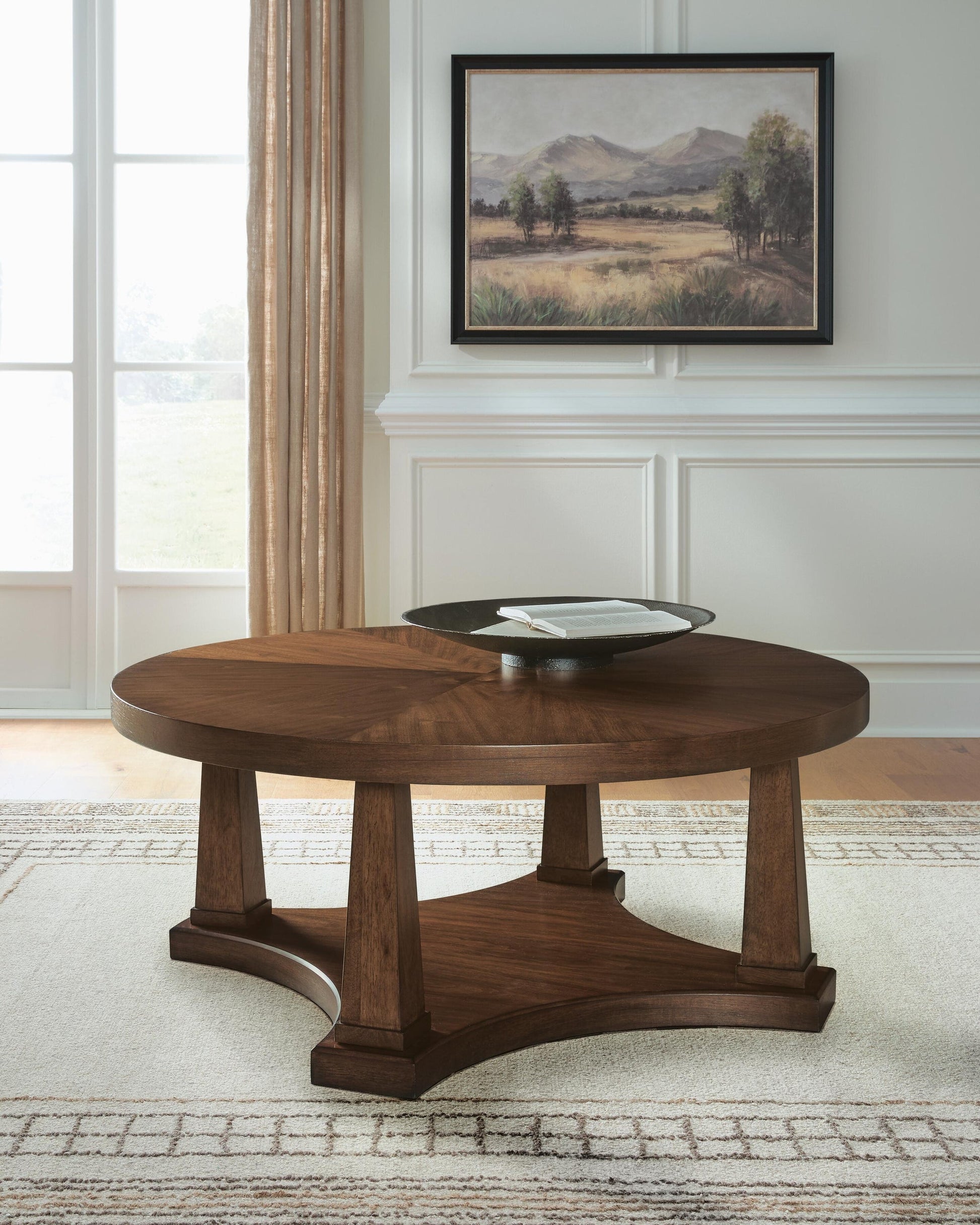 Rustic Plains Round Cocktail Table Signature Design by Ashley®