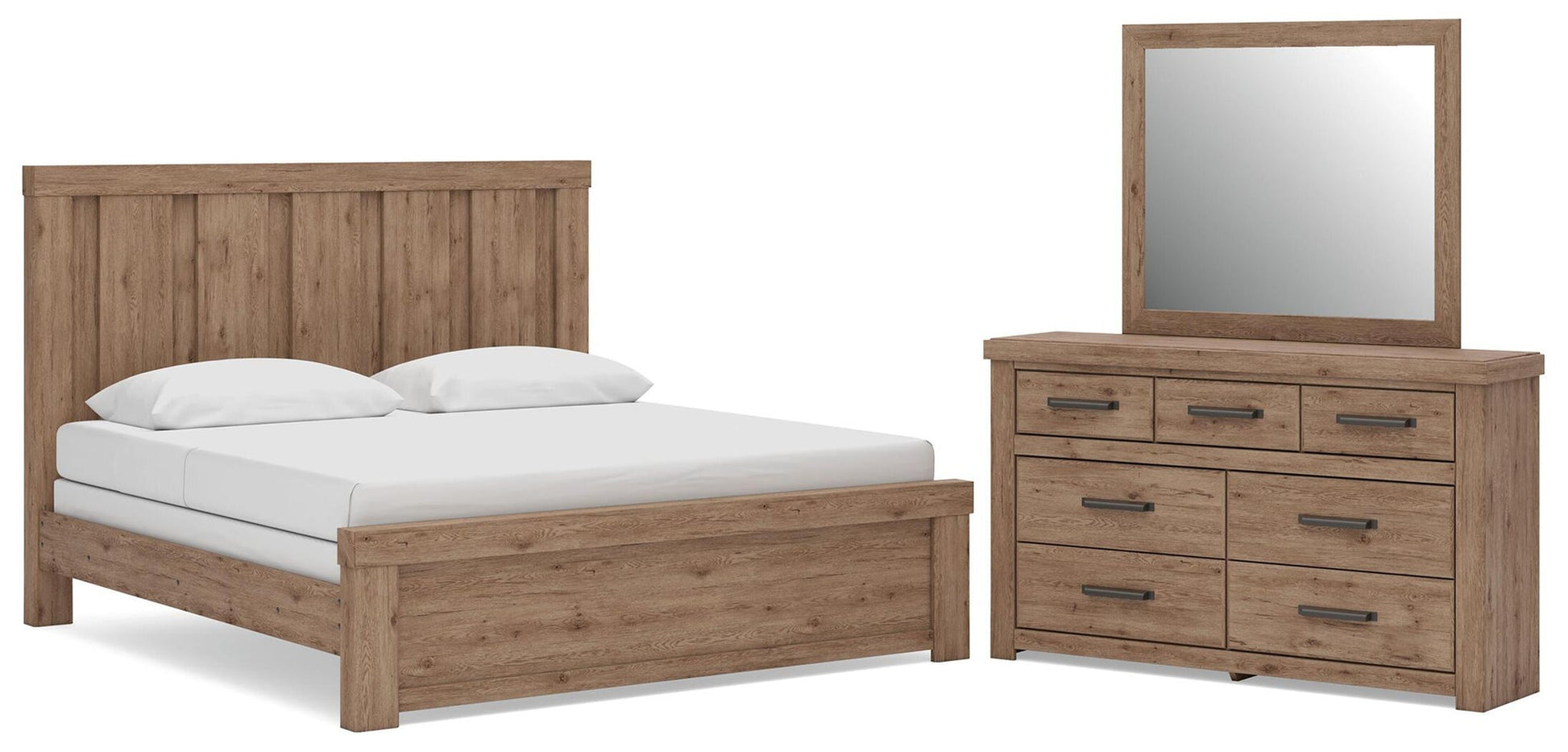 Garistyn  Panel Bed, Dresser And Mirror Signature Design by Ashley®