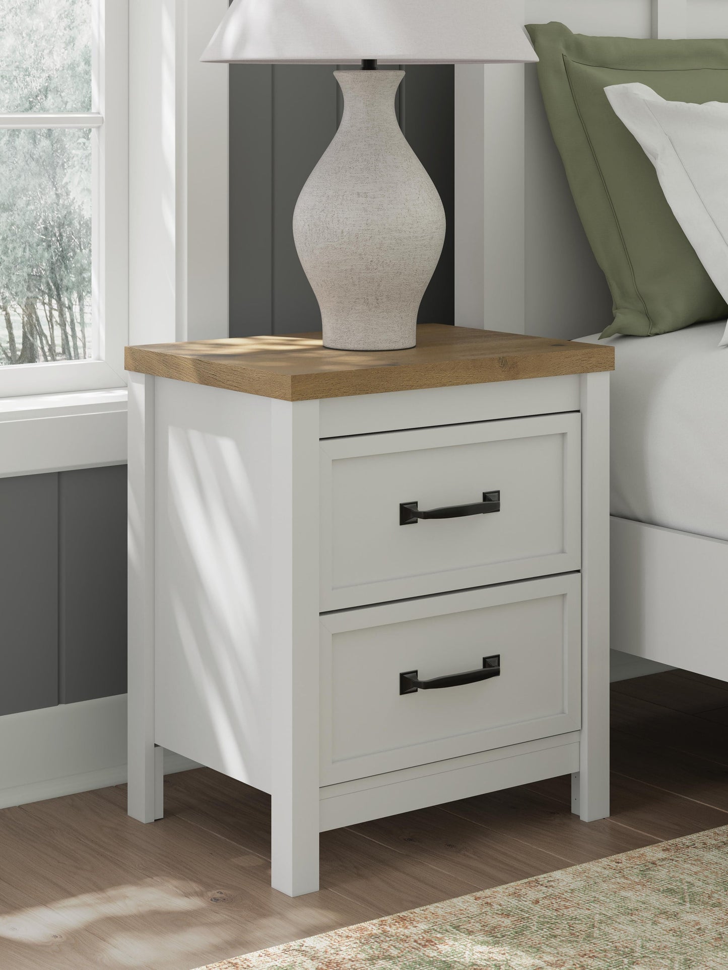 Kerisden Two Drawer Night Stand Signature Design by Ashley®