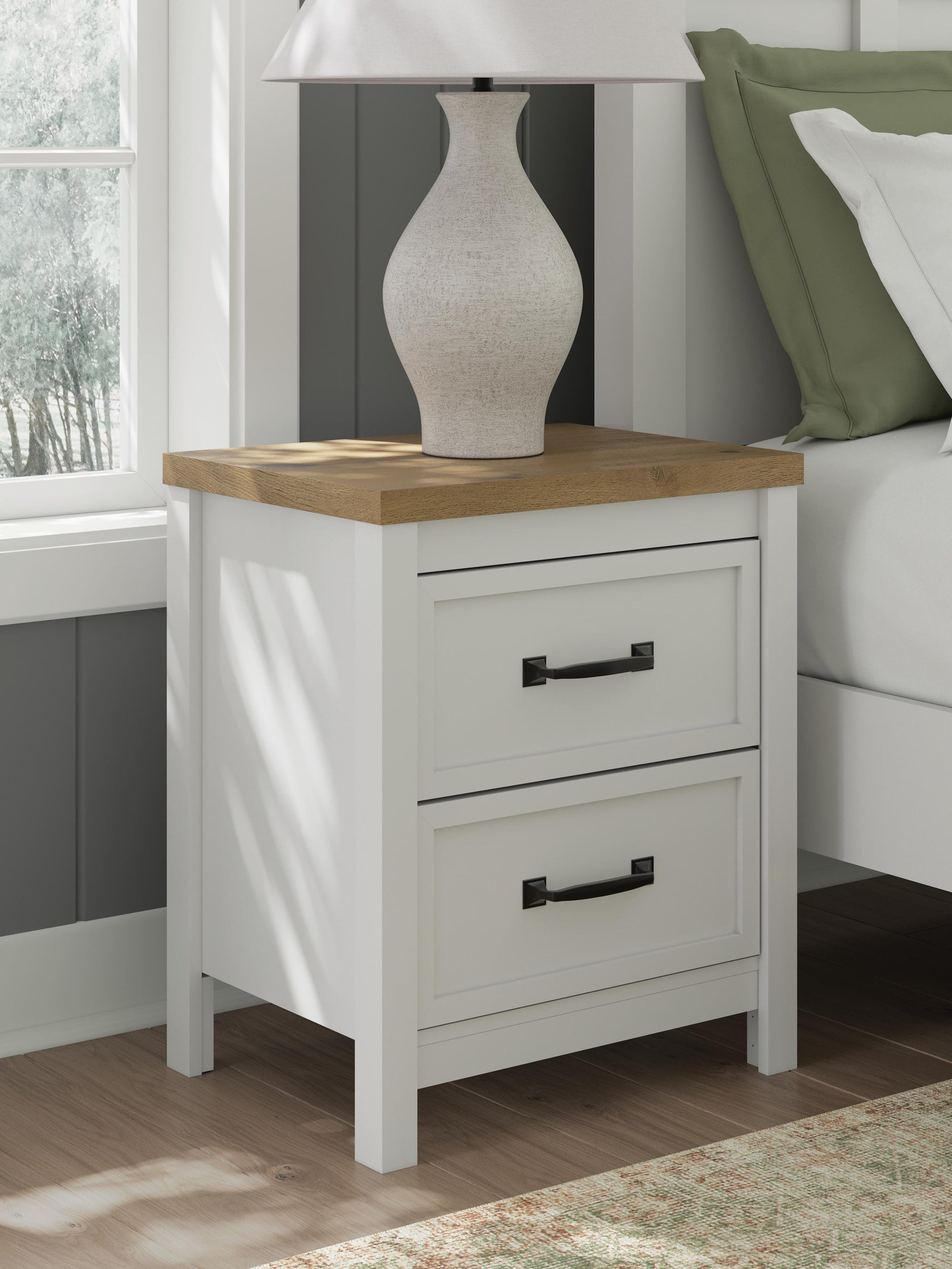 Kerisden Two Drawer Night Stand Signature Design by Ashley®