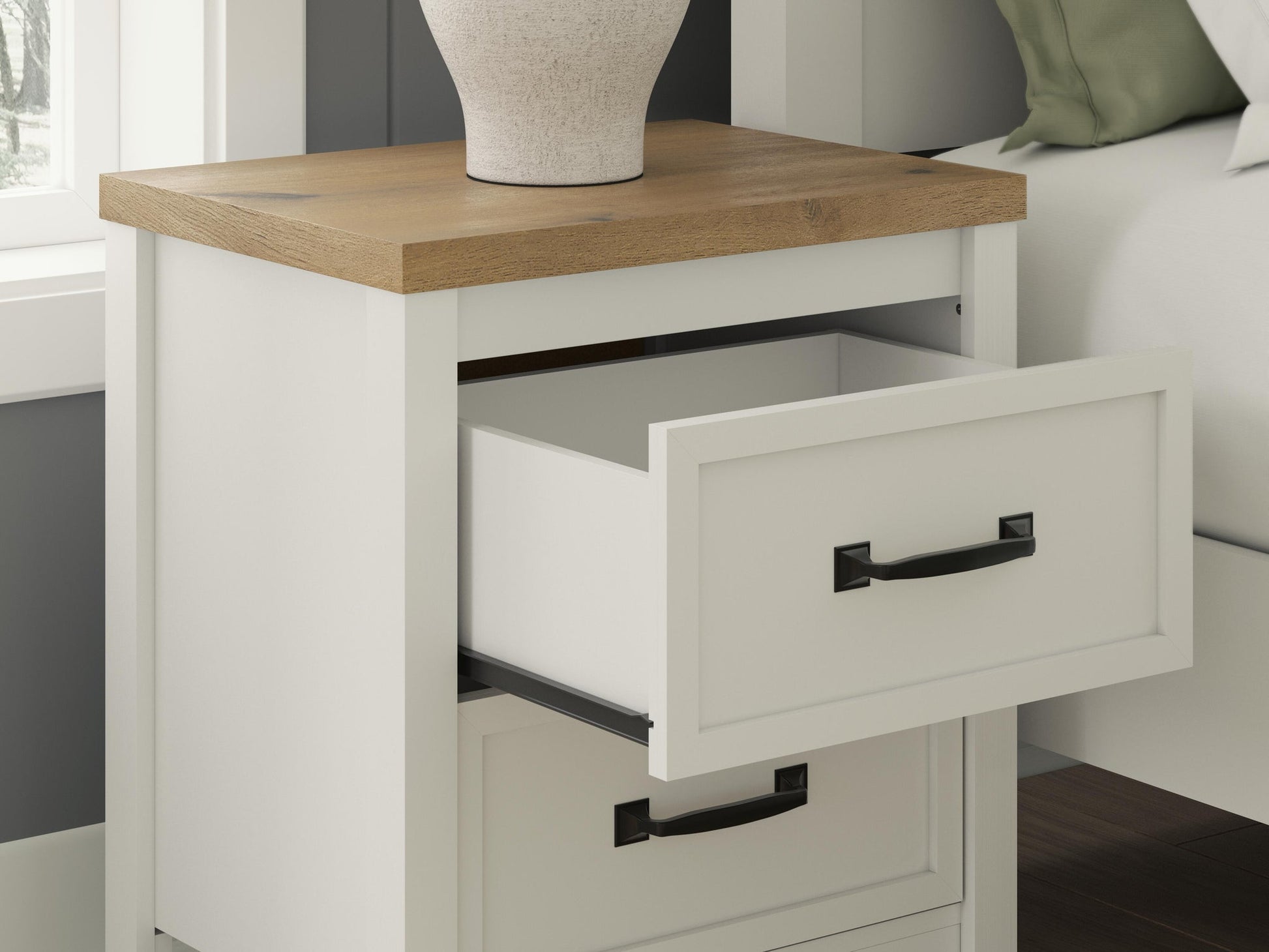 Kerisden Two Drawer Night Stand Signature Design by Ashley®