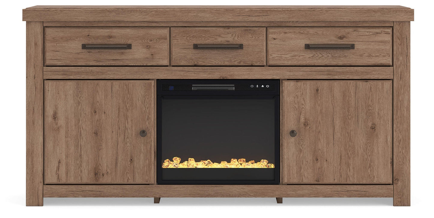 Garistyn 73" TV Stand with Electric Fireplace Signature Design by Ashley®
