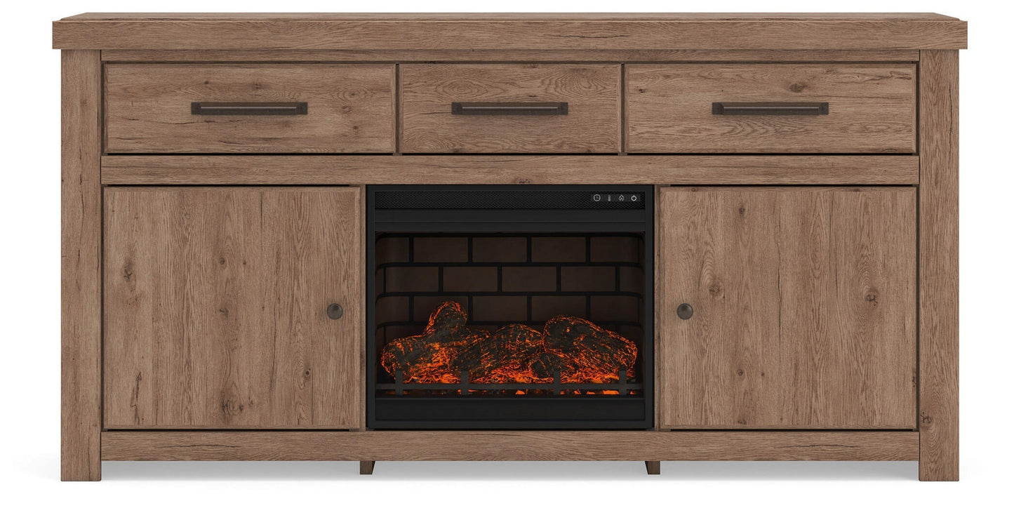 Garistyn 73" TV Stand with Electric Fireplace Signature Design by Ashley®