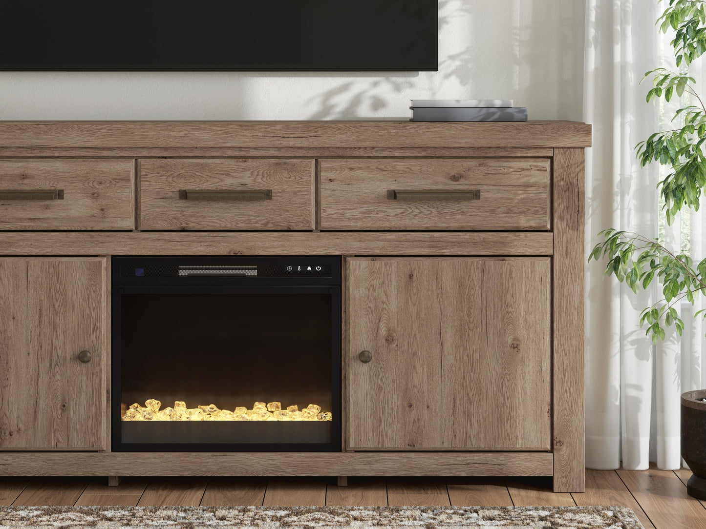 Garistyn 73" TV Stand with Electric Fireplace Signature Design by Ashley®