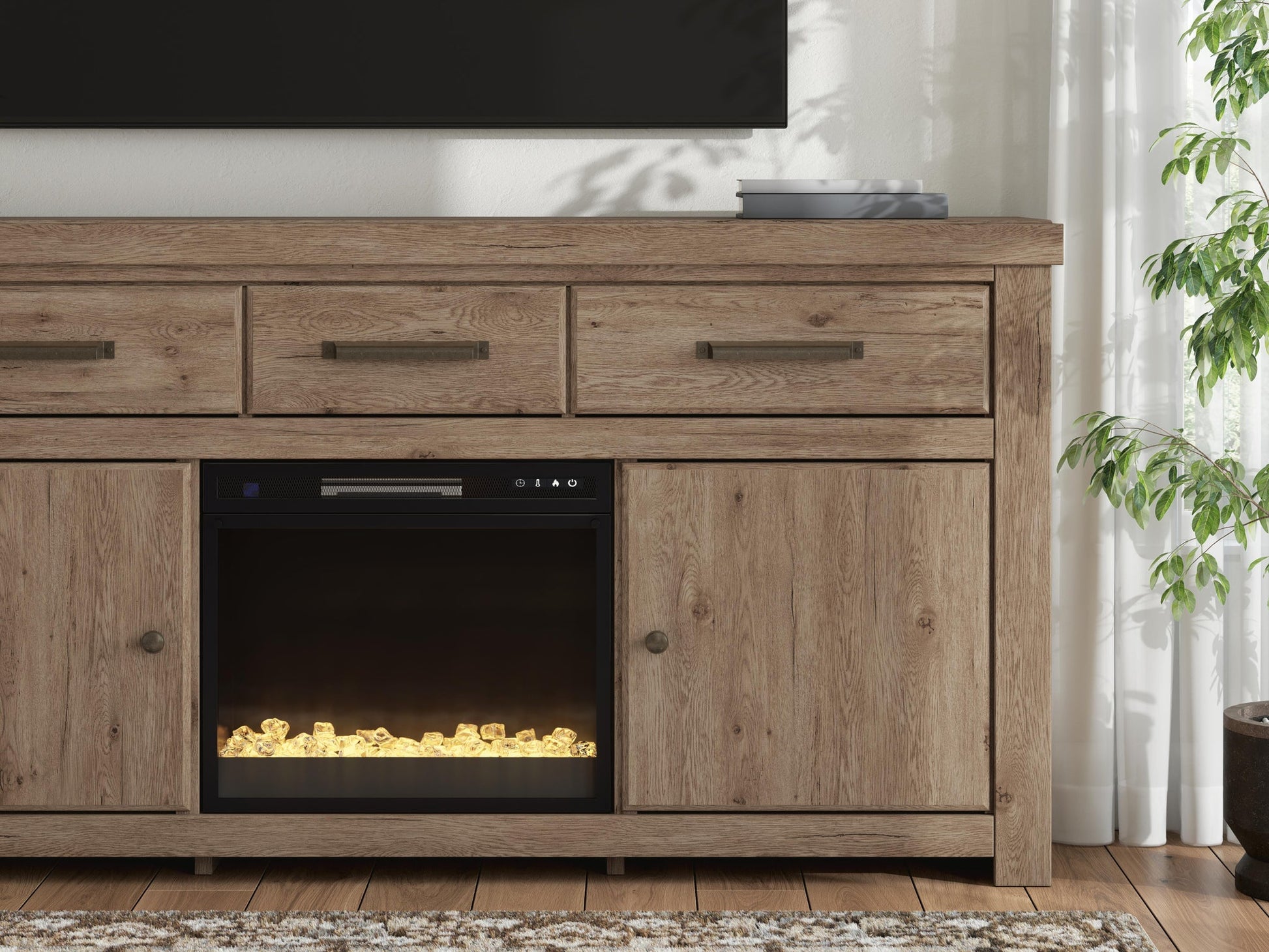 Garistyn 73" TV Stand with Electric Fireplace Signature Design by Ashley®