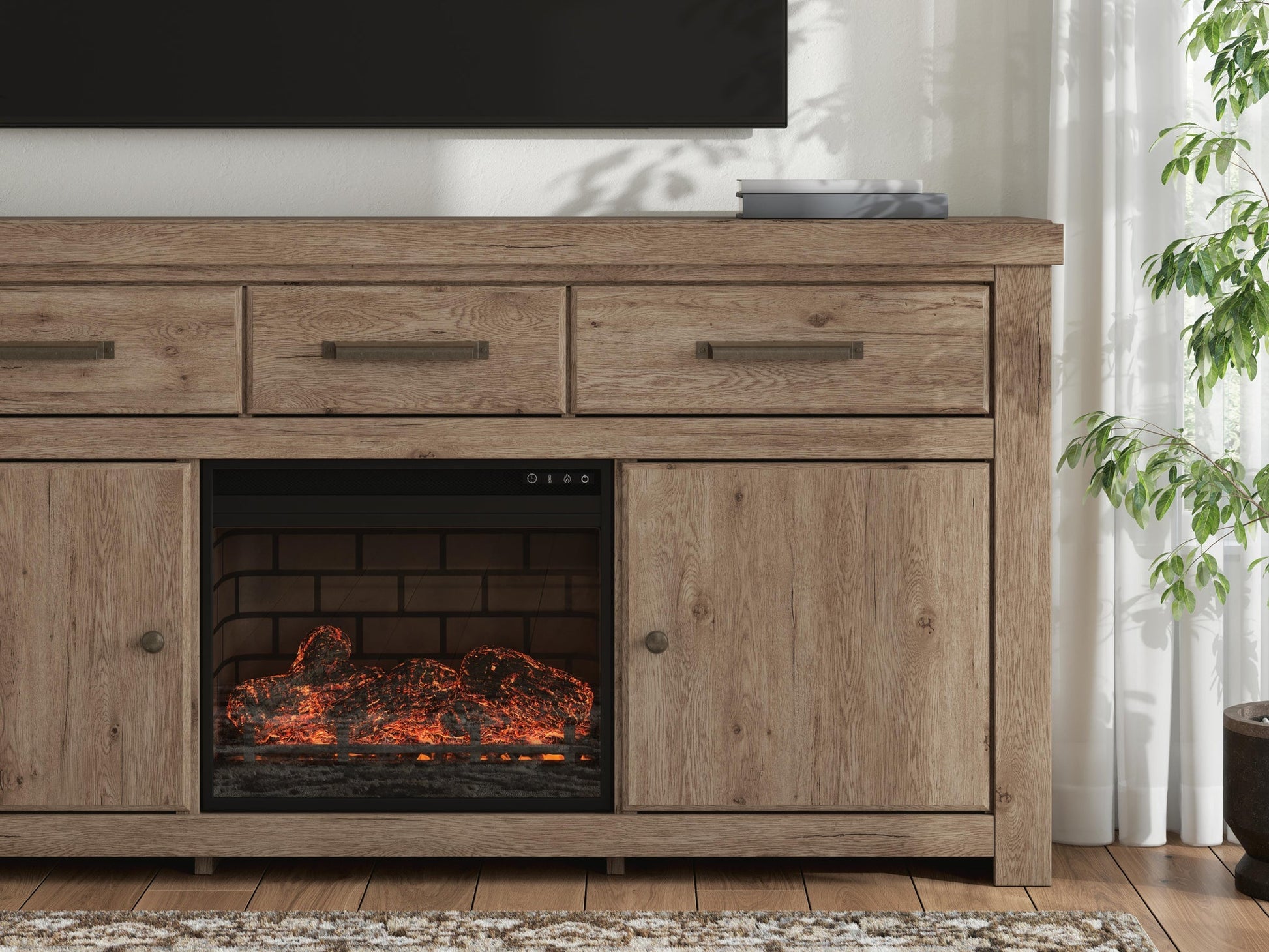 Garistyn 73" TV Stand with Electric Fireplace Signature Design by Ashley®
