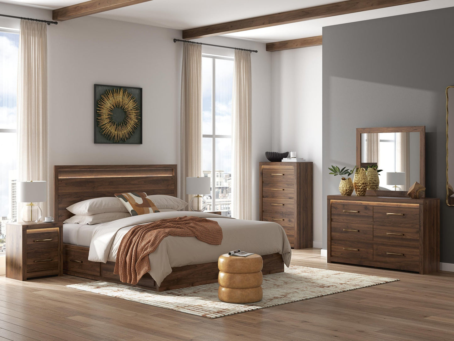 Janfyn  Panel Bed With Storage Signature Design by Ashley®