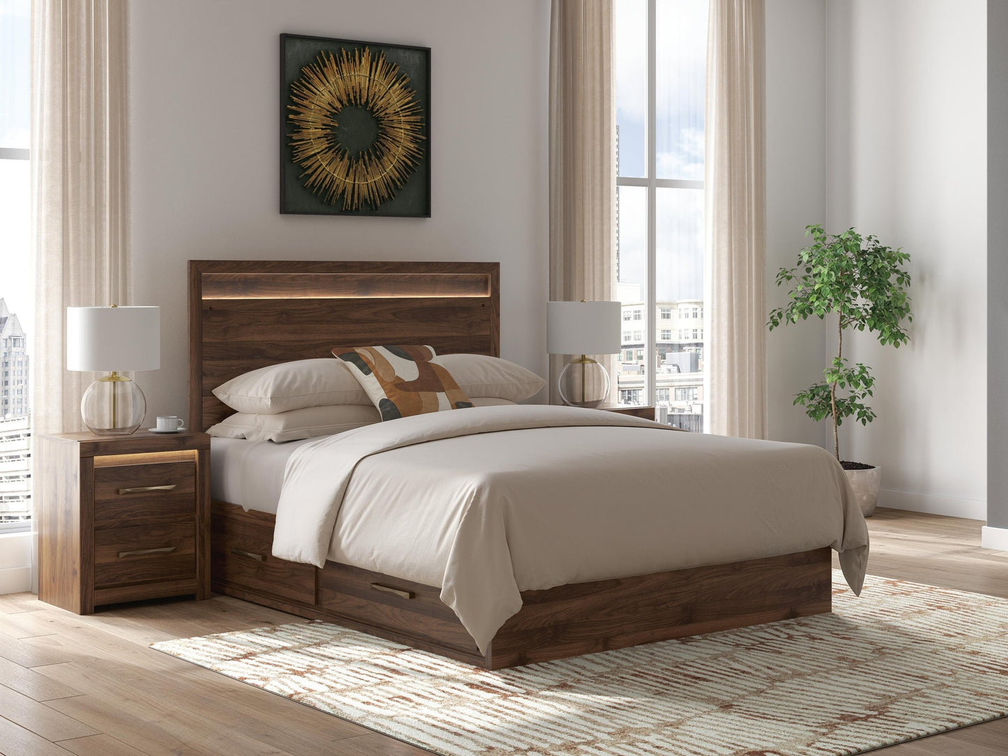Janfyn  Panel Bed With 2 Sided Storage Signature Design by Ashley®