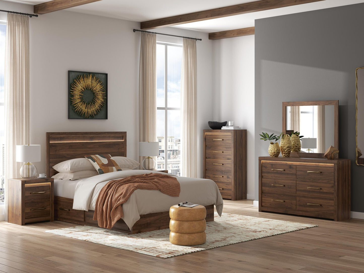 Janfyn  Panel Bed With Storage Signature Design by Ashley®