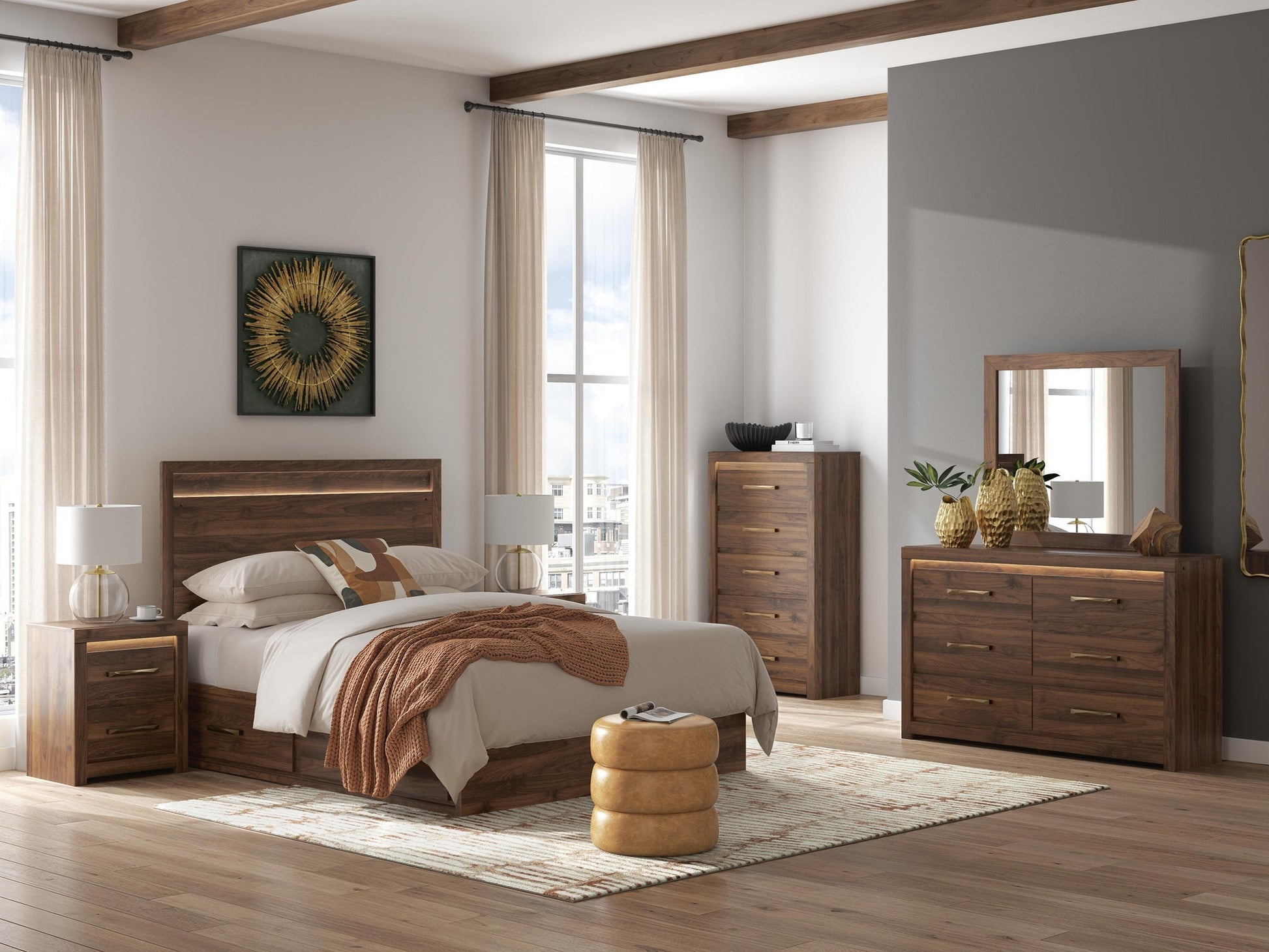 Janfyn  Panel Bed With Storage Signature Design by Ashley®