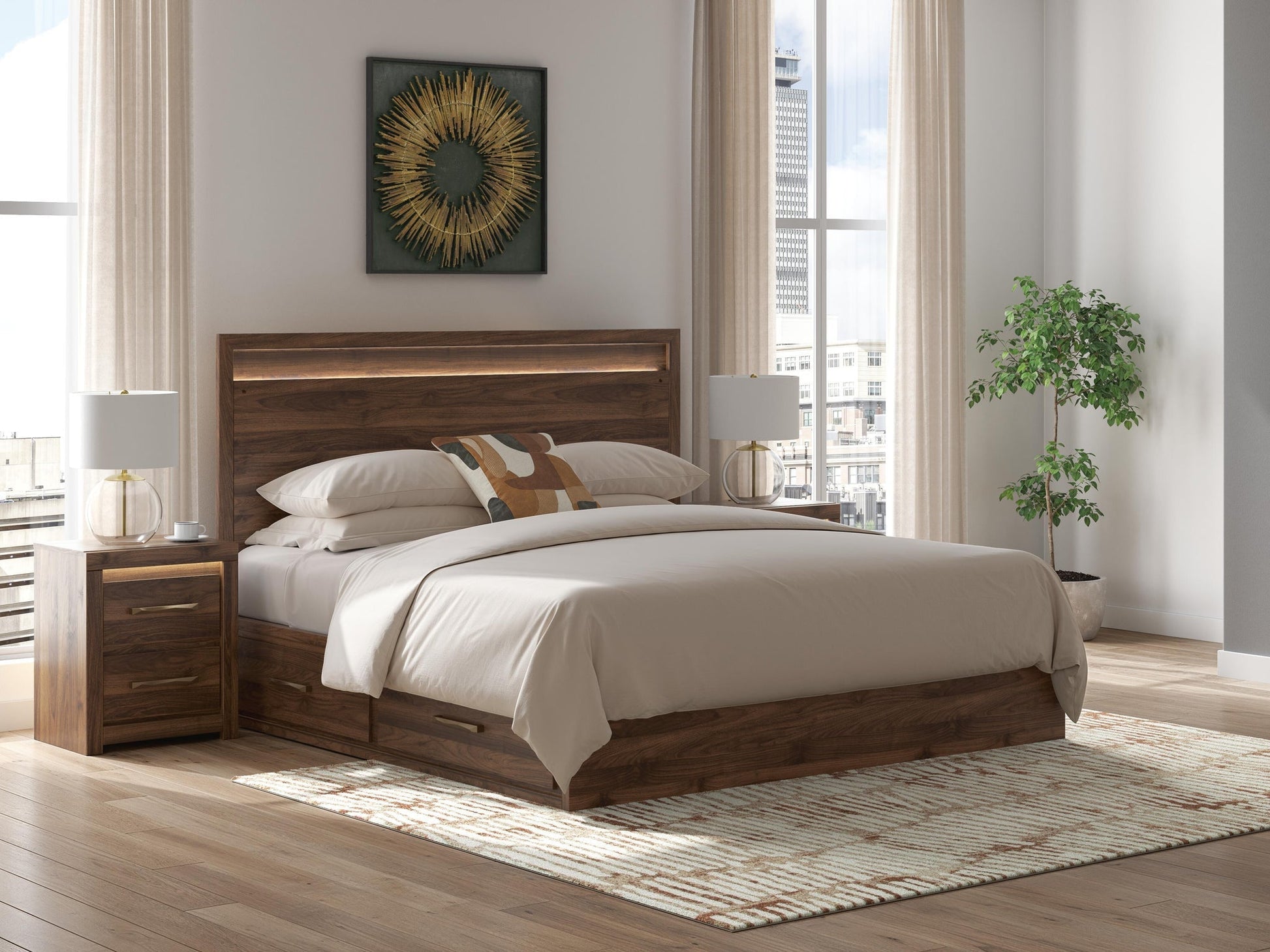 Janfyn  Panel Bed With 2 Sided Storage Signature Design by Ashley®