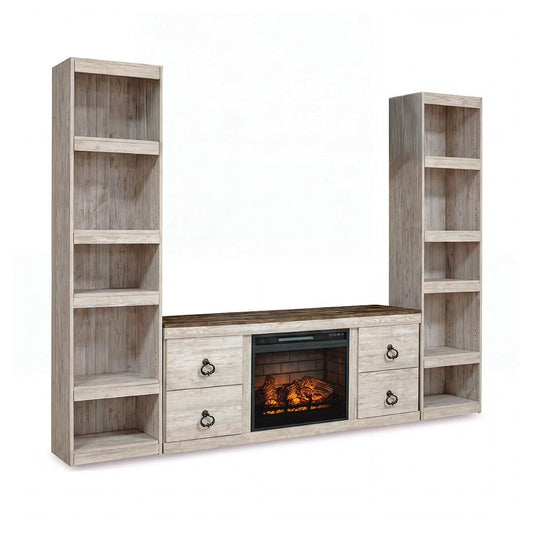 Willowton 3-Piece Entertainment Center with Electric Fireplace Signature Design by Ashley®