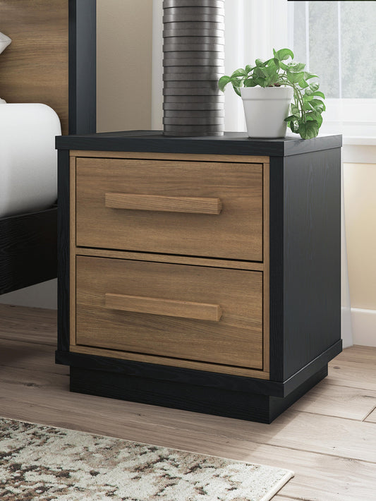 Kozmour Two Drawer Night Stand Signature Design by Ashley®