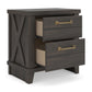 Vonitta Bay Two Drawer Night Stand Signature Design by Ashley®