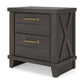 Vonitta Bay Two Drawer Night Stand Signature Design by Ashley®