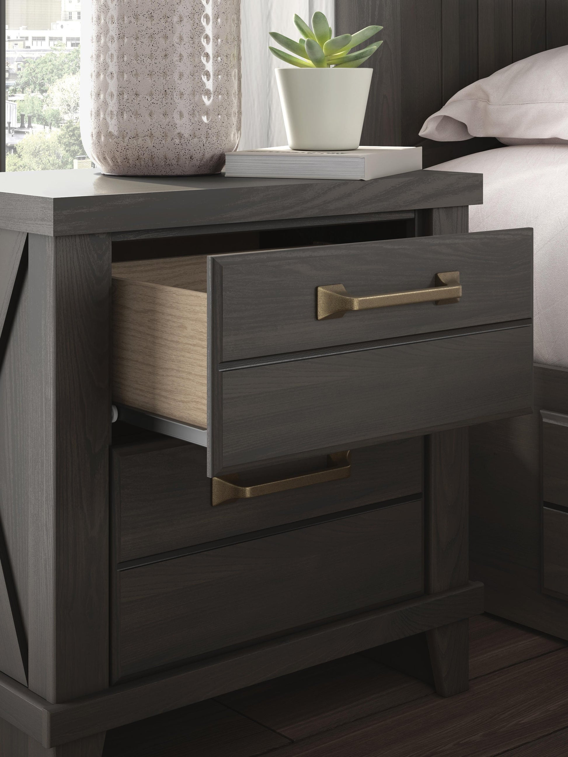 Vonitta Bay Two Drawer Night Stand Signature Design by Ashley®