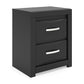 Stabotta Two Drawer Night Stand Signature Design by Ashley®