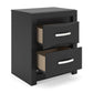 Stabotta Two Drawer Night Stand Signature Design by Ashley®