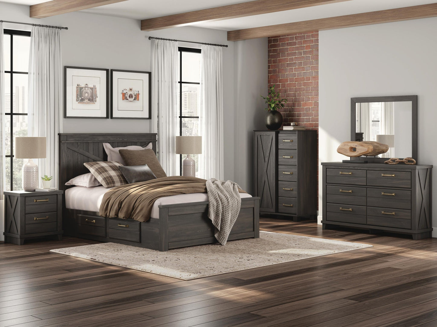 Vonitta Bay  Panel Bed With Storage Signature Design by Ashley®