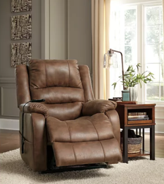1090012 Saddle Yandel Power Lift Recliner Ashley Furniture