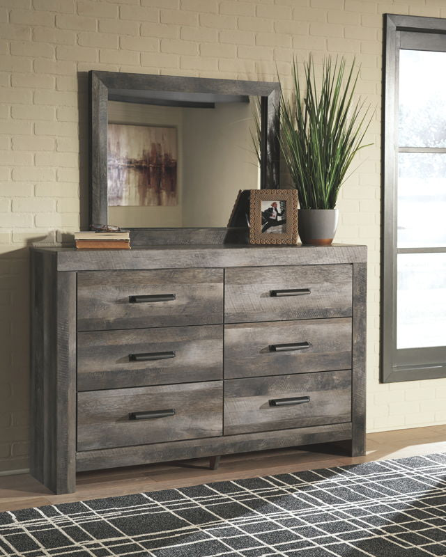 Wynnlow - Gray - 5 Pc. - Dresser, Mirror, Queen Panel Bed, Nightstand Signature Design by Ashley®