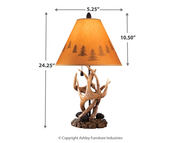 Derek Poly Table Lamp (2/CN) Signature Design by Ashley®