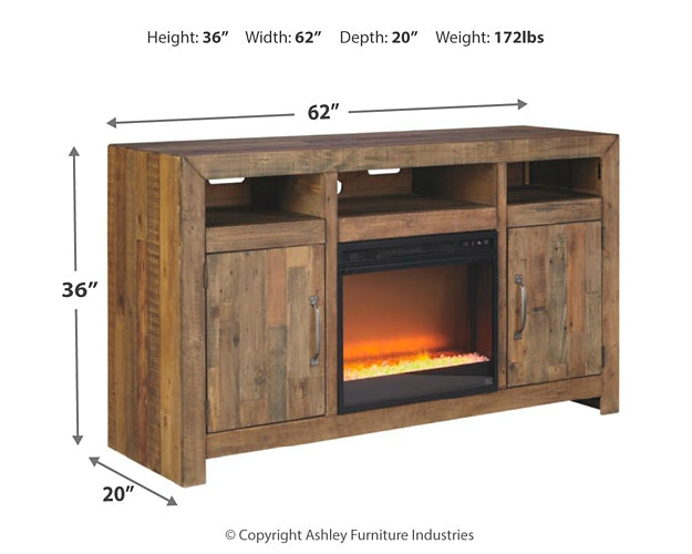 Sommerford 62" TV Stand with Electric Fireplace Signature Design by Ashley®