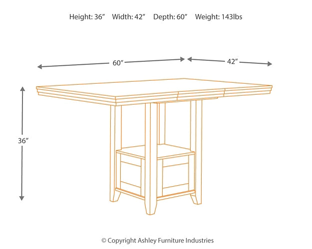 Ralene RECT DRM Counter EXT Table Signature Design by Ashley®