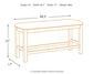 Moriville Double UPH Bench (1/CN) Signature Design by Ashley®