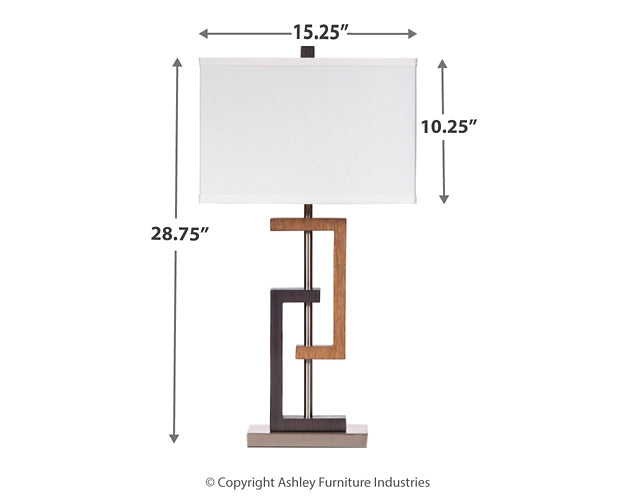 Syler Poly Table Lamp (2/CN) Signature Design by Ashley®