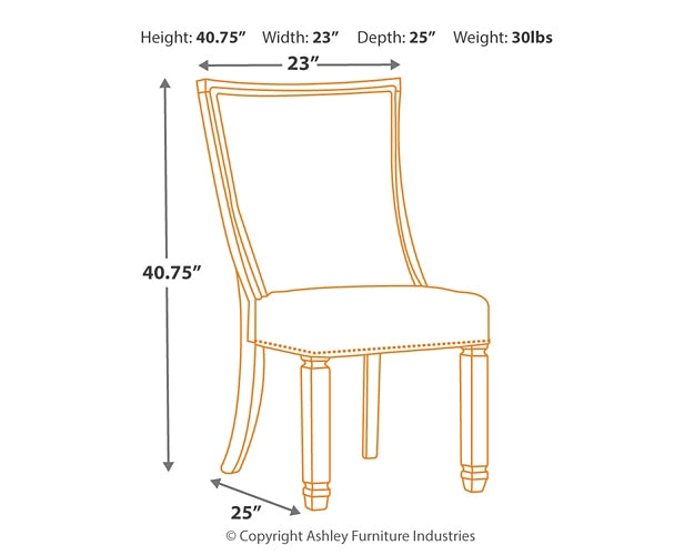 Bolanburg Dining UPH Side Chair (2/CN) Signature Design by Ashley®