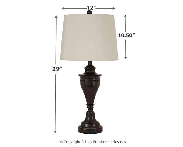 Darlita Metal Table Lamp (2/CN) Signature Design by Ashley®
