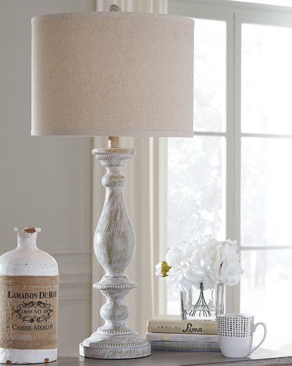 Bernadate Poly Table Lamp (2/CN) Signature Design by Ashley®