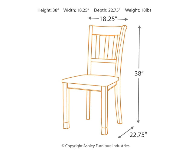 Owingsville Dining Room Side Chair (2/CN) Signature Design by Ashley®
