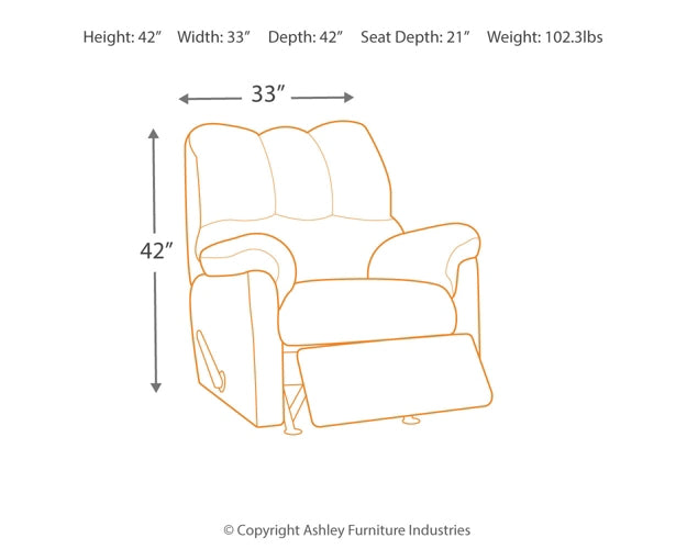 Darcy Rocker Recliner Signature Design by Ashley®
