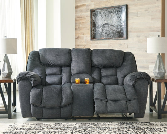 Capehorn DBL Rec Loveseat w/Console Signature Design by Ashley®