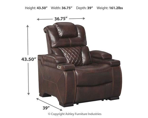 Warnerton PWR Recliner/ADJ Headrest Signature Design by Ashley®