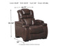 Warnerton PWR Recliner/ADJ Headrest Signature Design by Ashley®