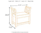 Abbonto Bench Signature Design by Ashley®