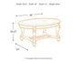 Norcastle Oval Cocktail Table Signature Design by Ashley®