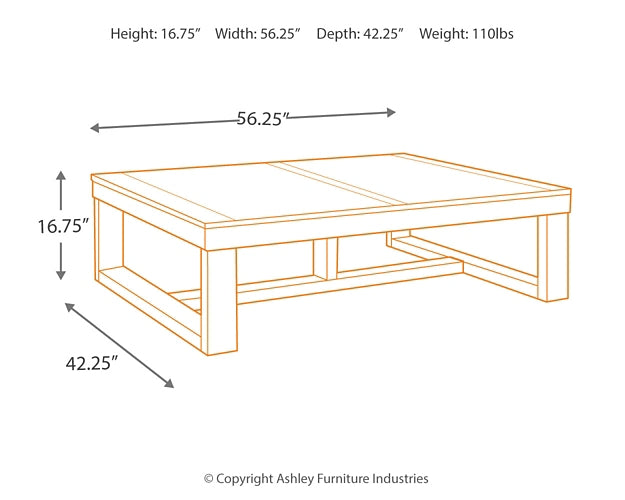 Watson Rectangular Cocktail Table Signature Design by Ashley®